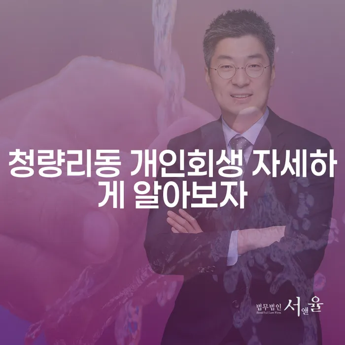 청량리동 개인회생 자세하게 알아보자