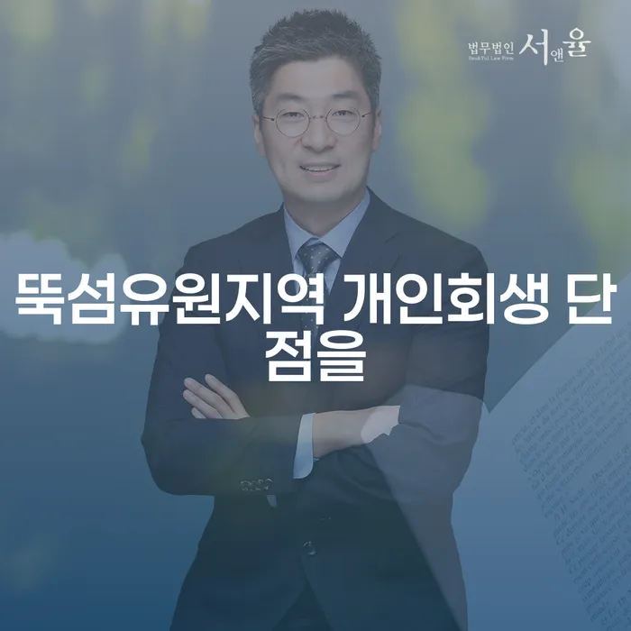 뚝섬유원지역 개인회생 단점을