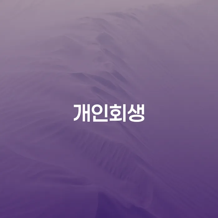 흥덕구개인회생을 통한 재정 위기 해결